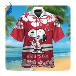 MLB Boston Red Sox Snoopy Hawaiian Shirts: Tropical Aloha Short Sleeve Button Up for Fans MLB Boston Red Sox Snoopy Hawaiian Shirts: Tropical Aloha Short Sleeve Button Up for Fans