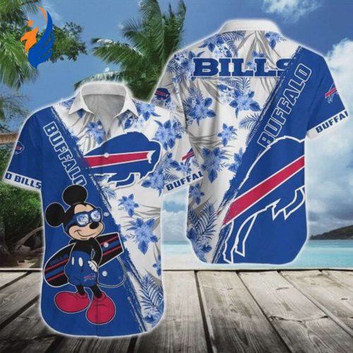 Buffalo Bills NFL Mickey Mouse Tropical Hawaiian Shirt – Unique Fan Gear for Game Day Fun!