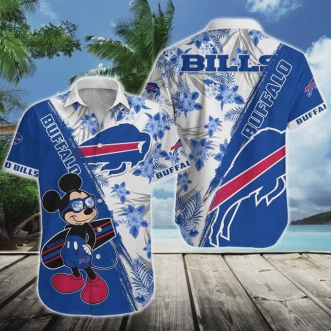 Buffalo Bills NFL Mickey Mouse Tropical Hawaiian Shirt – Unique Fan Gear for Game Day Fun!