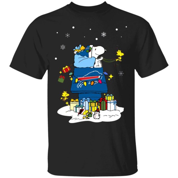 Get Festive with Buffalo Bills Santa Snoopy Shirt – Wish You A Merry Christmas!