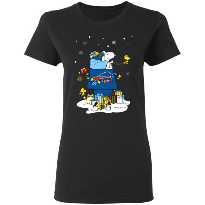 Get Festive with Buffalo Bills Santa Snoopy Shirt – Wish You A Merry Christmas!