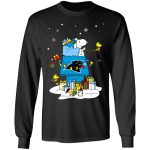 Carolina Panthers Santa Snoopy Christmas Shirt – Spread Holiday Cheer with Merry Carolina Panthers Apparel