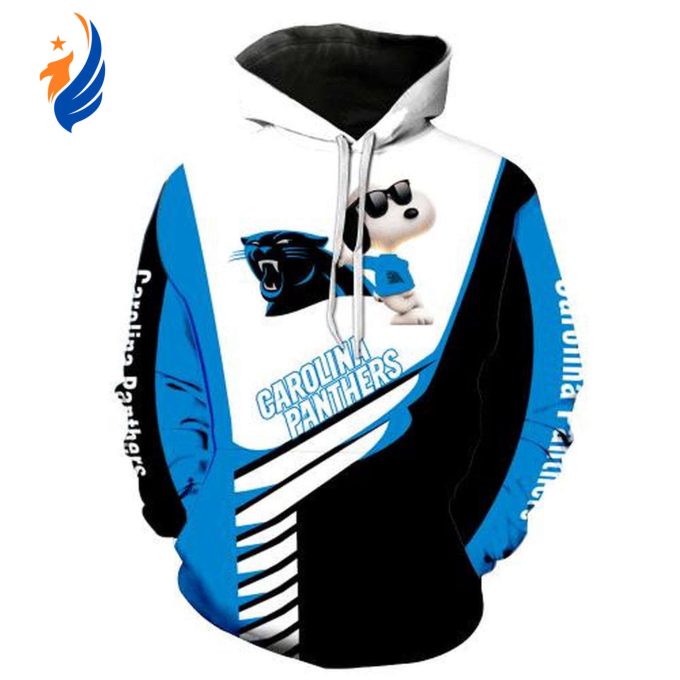 Carolina Panthers Snoopy New342 – 3D Hoodie: Stay Cozy with Official NFL Merchandise Carolina Panthers Snoopy New342 – 3D Hoodie: Stay Cozy with Official NFL Merchandise