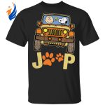 Get Your Furry Friend a Charlie Brown and Snoopy Jeep Paw Dog Shirt – Perfect for Dog Lovers!