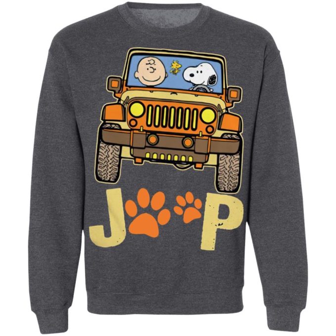 Get Your Furry Friend a Charlie Brown and Snoopy Jeep Paw Dog Shirt – Perfect for Dog Lovers!