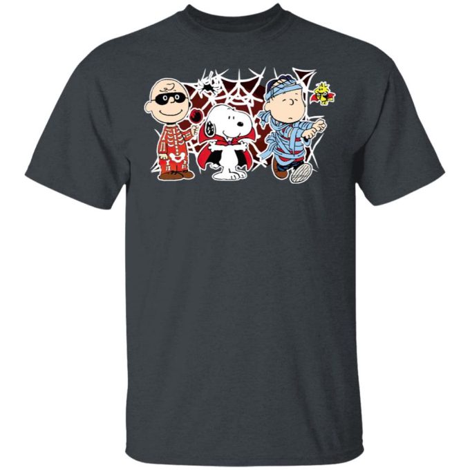 Get Spooky with Charlie Woodstock Linus Snoopy Halloween T-Shirt – Perfect Night Costume for Fun!
