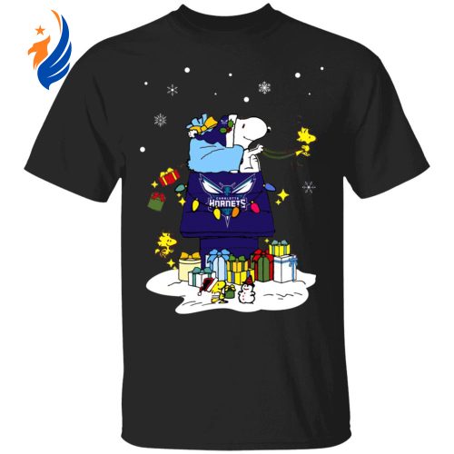 Spread Holiday Cheer with Charlotte Hornets Santa Snoopy Christmas Shirt Spread Holiday Cheer with Charlotte Hornets Santa Snoopy Christmas Shirt