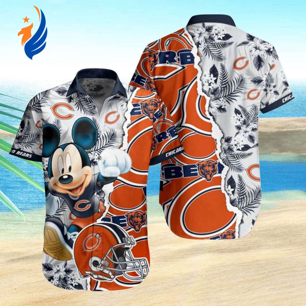 Chicago Bears & Mickey Mouse Hawaiian Shirt: Show Your Team Spirit with Style! Chicago Bears & Mickey Mouse Hawaiian Shirt: Show Your Team Spirit with Style!