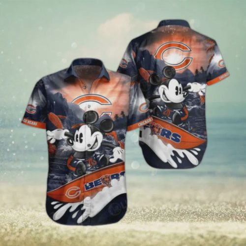 Get Game-Day Ready with Chicago Bears NFL Mickey Hawaiian Shirt – Officially Licensed NFL Merchandise