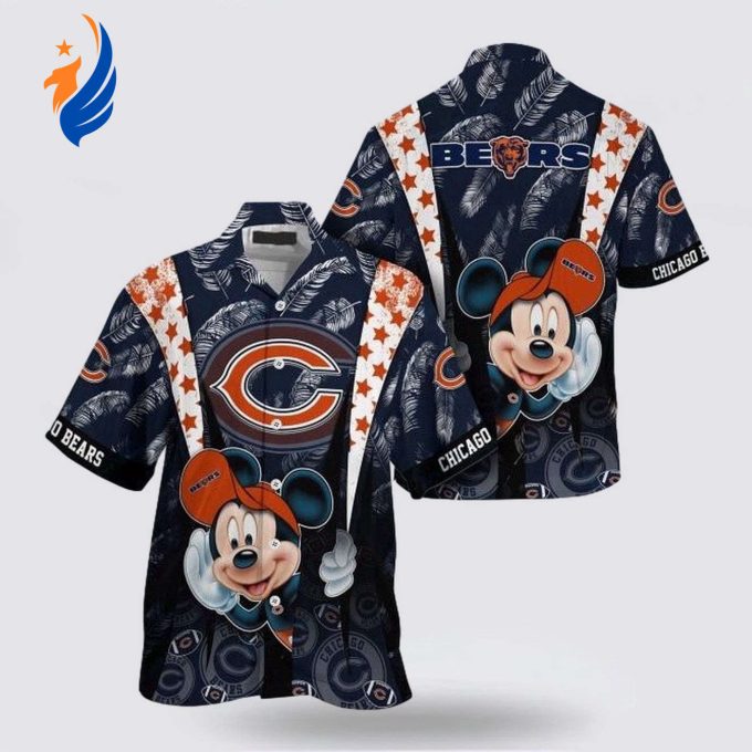 Chicago Bears NFL Mickey Mouse Hawaiian Shirt: Perfect Fan Gear for Chicago Bears Enthusiasts Chicago Bears NFL Mickey Mouse Hawaiian Shirt: Perfect Fan Gear for Chicago Bears Enthusiasts