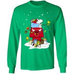 Spread Holiday Cheer with Chicago Bulls Santa Snoopy Shirt – Wish You a Merry Christmas!