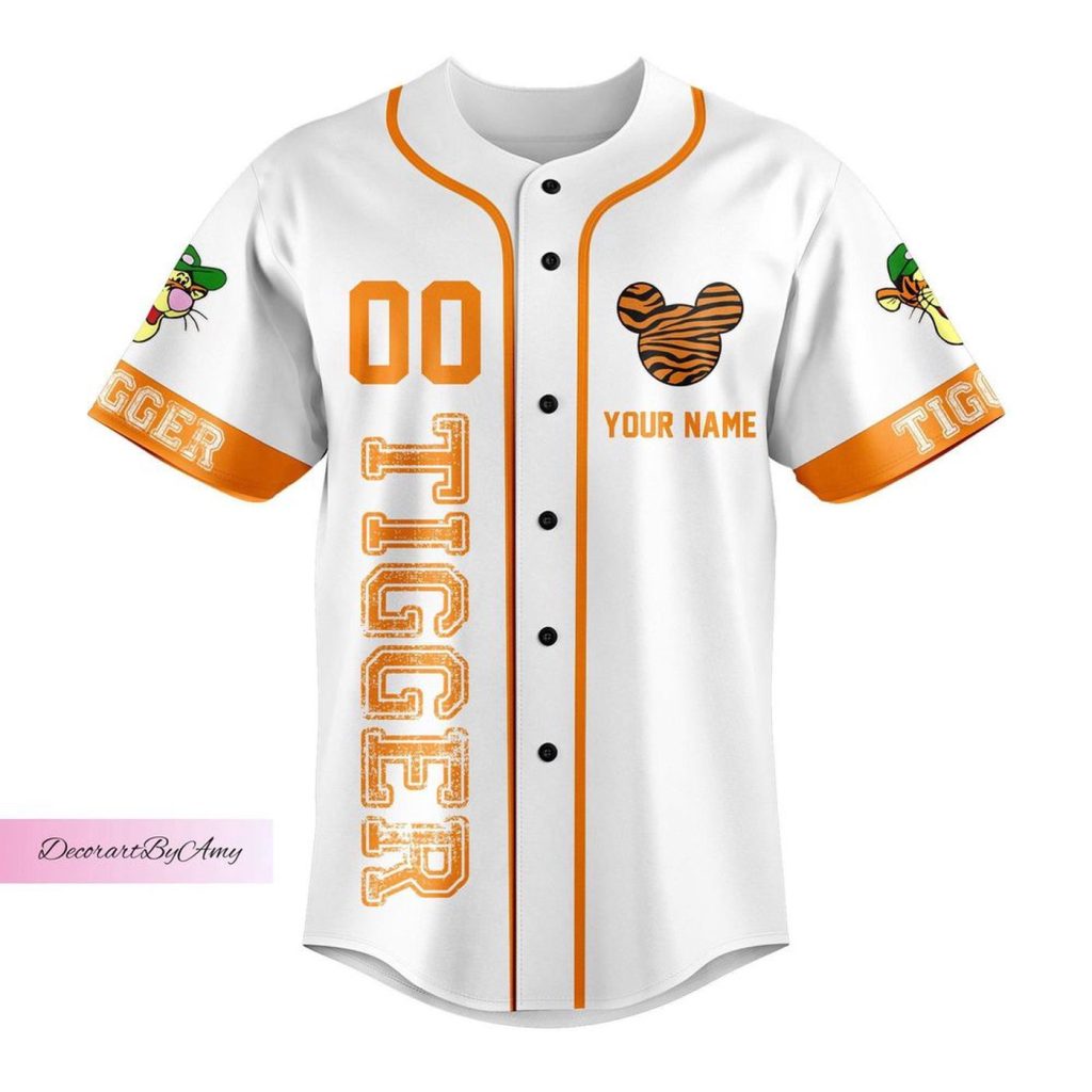 Disney Tiger Christmas Jersey: Festive Tiger Shirt with Winnie the Pooh Baseball Style Disney Tiger Christmas Jersey: Festive Tiger Shirt with Winnie the Pooh Baseball Style
