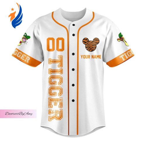 Disney Tiger Christmas Jersey: Festive Tiger Shirt with Winnie the Pooh Baseball Style