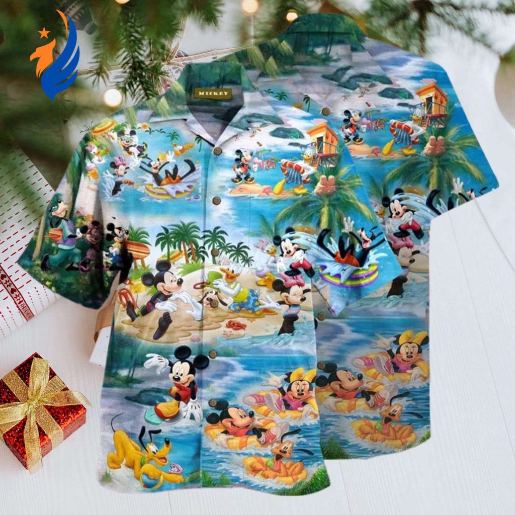 Christmas Hawaiian Shirt – Mickey Mouse Beach Print Gift for Men Youth Dad Boyfriend – Perfect for Party Christmas Birthday Christmas Hawaiian Shirt – Mickey Mouse Beach Print Gift for Men Youth Dad Boyfriend – Perfect for Party Christmas Birthday
