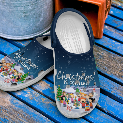 Christmas Is Coming Cute Peanut Snoopy Clogs For Kids And Adults Christmas Is Coming Cute Peanut Snoopy Clogs For Kids And Adults