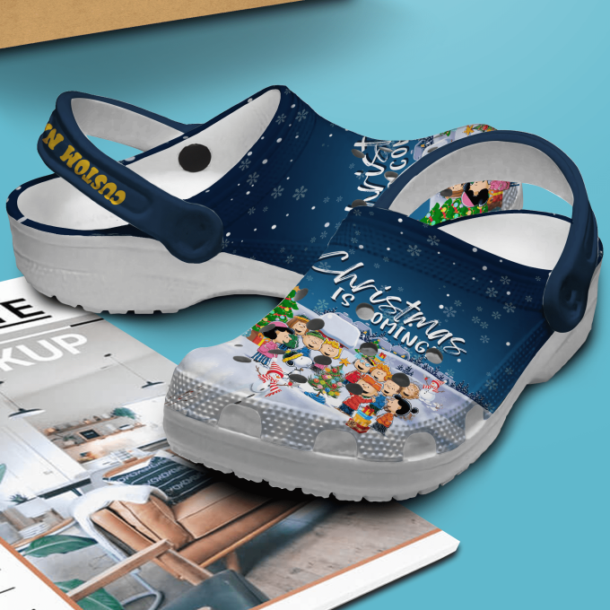 Christmas Is Coming Cute Peanut Snoopy Clogs For Kids And Adults