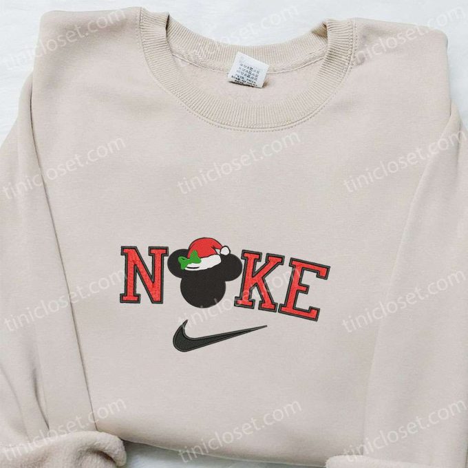 Mickey Mouse x Nike Christmas Embroidered Sweatshirt & Shirt: Best Cartoon Gift Ideas for Christmas