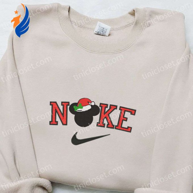 Mickey Mouse x Nike Christmas Embroidered Sweatshirt & Shirt: Best Cartoon Gift Ideas for Christmas
