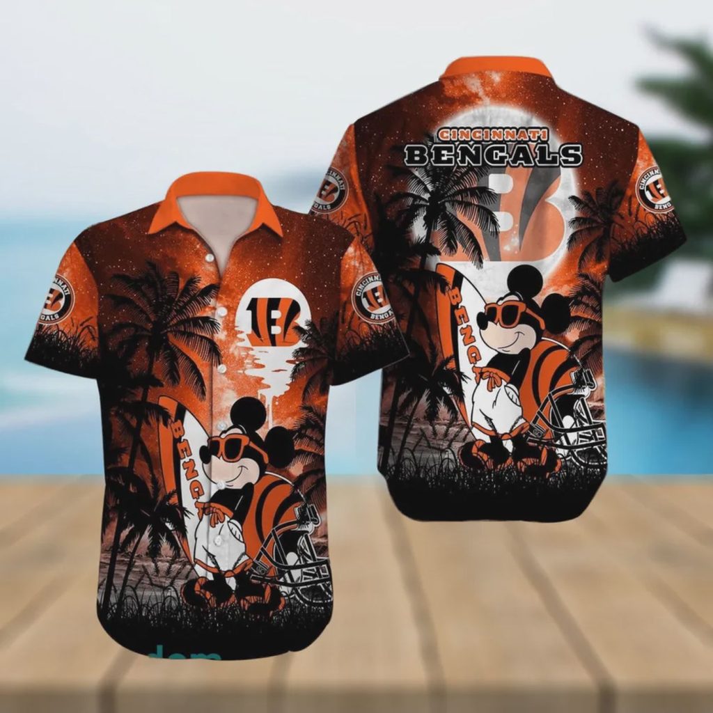 Cincinnati Bengals NFL Mickey Mouse Hawaiian Shirt – Beach Pattern Limited Edition Cincinnati Bengals NFL Mickey Mouse Hawaiian Shirt – Beach Pattern Limited Edition