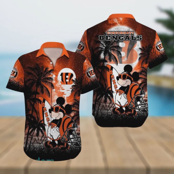 Cincinnati Bengals NFL Mickey Mouse Hawaiian Shirt – Beach Pattern Limited Edition