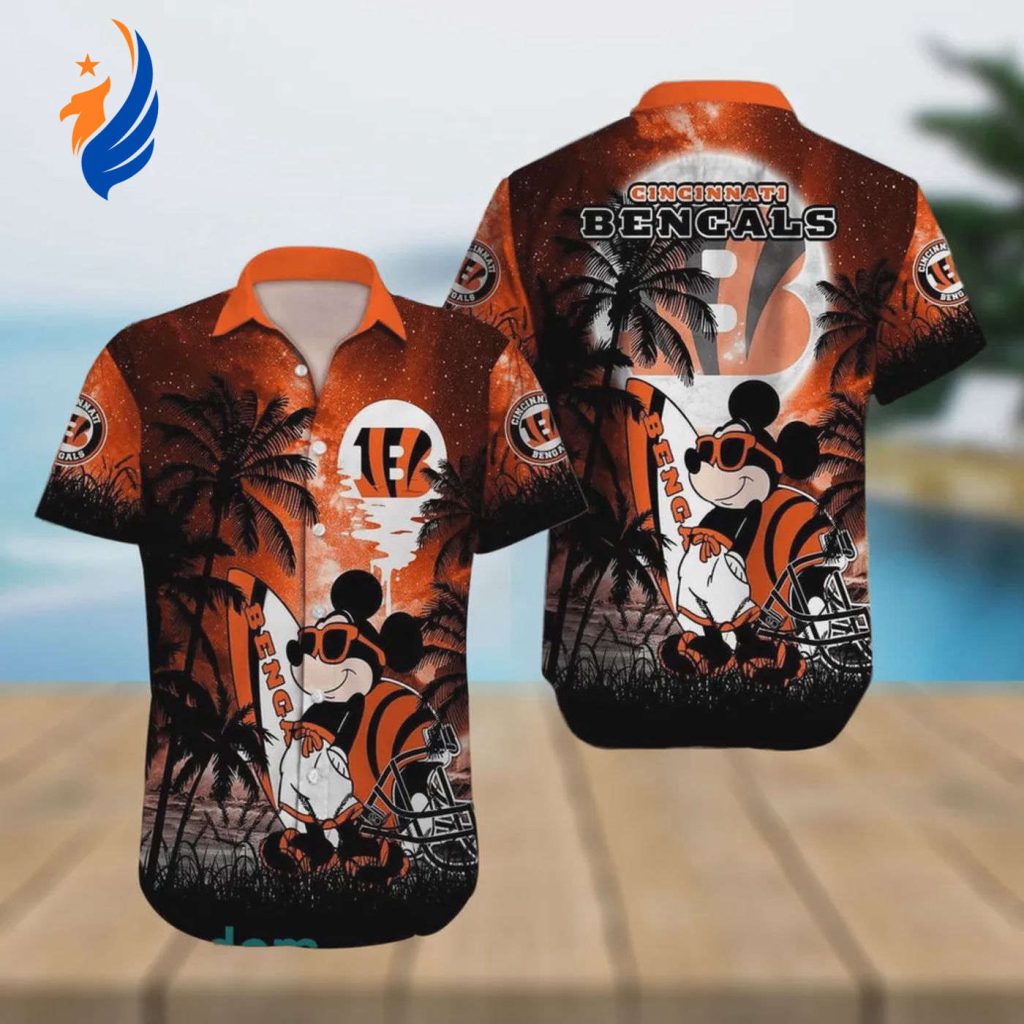 Cincinnati Bengals NFL Mickey Mouse Hawaiian Shirt – Beach Pattern Limited Edition Cincinnati Bengals NFL Mickey Mouse Hawaiian Shirt – Beach Pattern Limited Edition