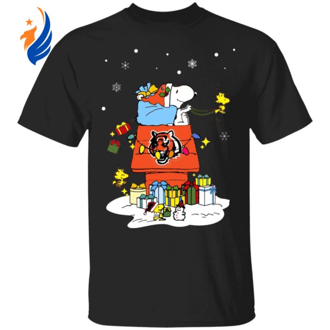 Cincinnati Bengals Santa Snoopy Shirt: Wish You a Merry Christmas – Perfect for Bengals fans! NFL holiday apparel Cincinnati Bengals Santa Snoopy Shirt: Wish You a Merry Christmas – Perfect for Bengals fans! NFL holiday apparel
