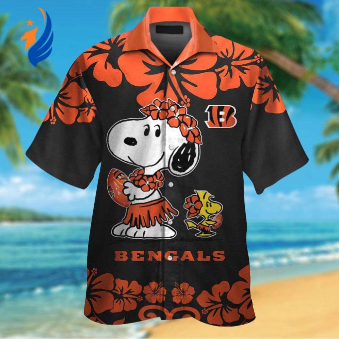 Cincinnati Bengals & Snoopy Hawaiian Shirt #2: Show Your Team Spirit with this Stylish Collaboration Shirt