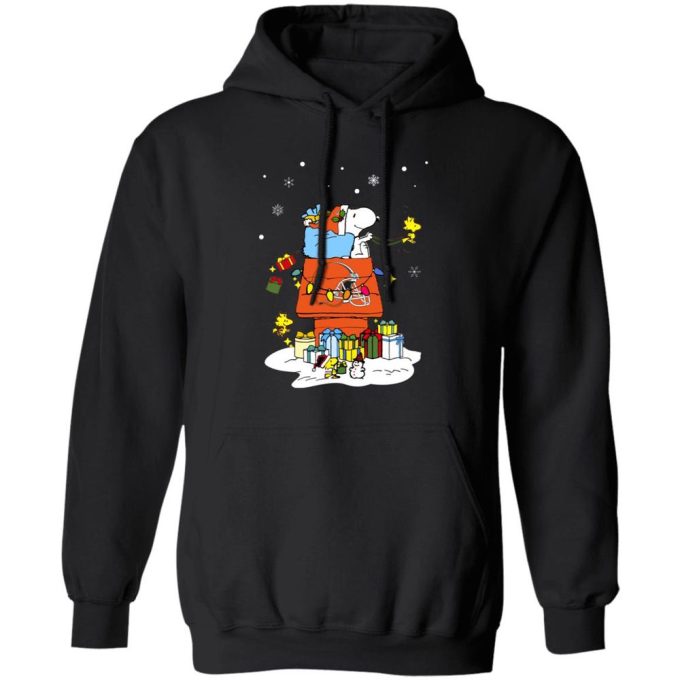 Cleveland Browns Santa Snoopy Merry Christmas Shirt: Show Your Team Spirit & Spread Holiday Cheer!