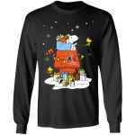 Cleveland Browns Santa Snoopy Merry Christmas Shirt: Show Your Team Spirit & Spread Holiday Cheer!
