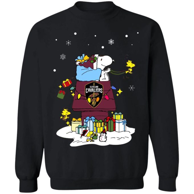 Cleveland Cavaliers Santa Snoopy Shirt: Wish You a Merry Christmas – Perfect Holiday Gift!