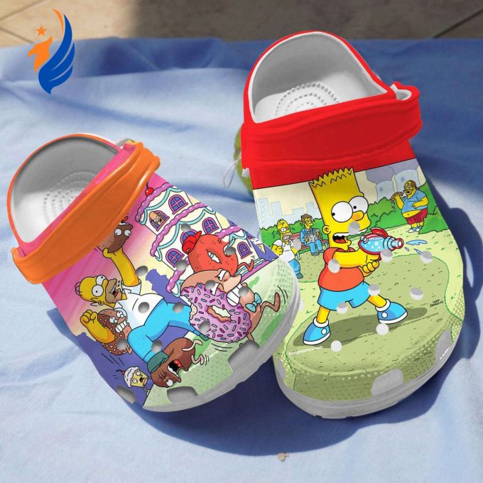 Colorful The Simpsons Clogs Shoes For Kids And Adults Colorful The Simpsons Clogs Shoes For Kids And Adults