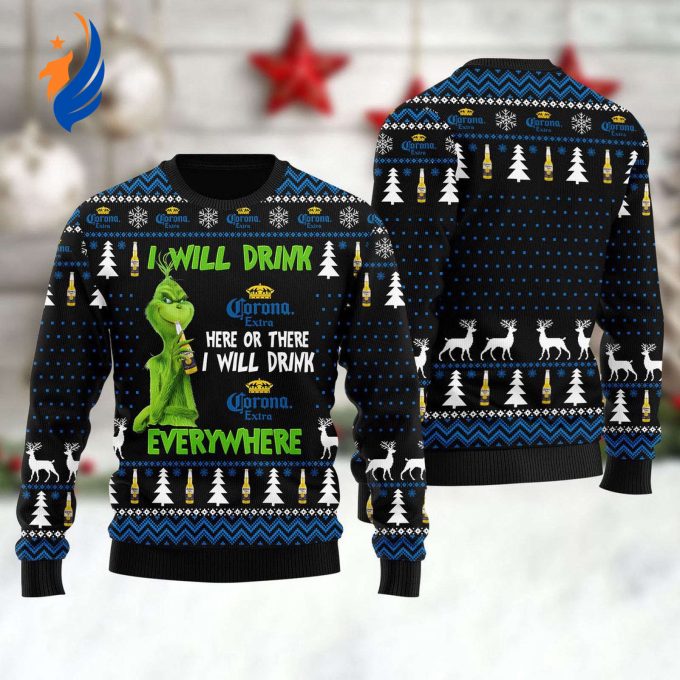 Get Festive with Corona Extra Grinches Ugly Sweater – Perfect for Everywhere! Get Festive with Corona Extra Grinches Ugly Sweater – Perfect for Everywhere!
