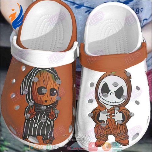 Clogs Shoes - Clog Shoes Baby Groot and Baby Skellington Halloween