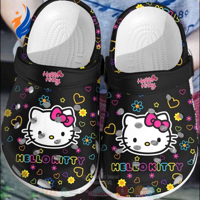 Clogs Shoes – Clog Shoes Hello Kitty Black Clogs Shoes – Clog Shoes Hello Kitty Black