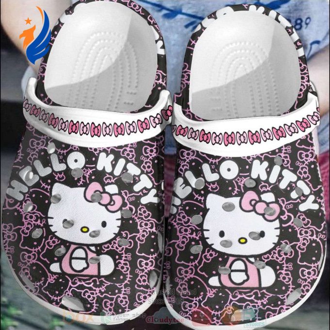 Clogs Shoes – Clog Shoes Hello Kitty Black-Pink Clogs Shoes – Clog Shoes Hello Kitty Black-Pink