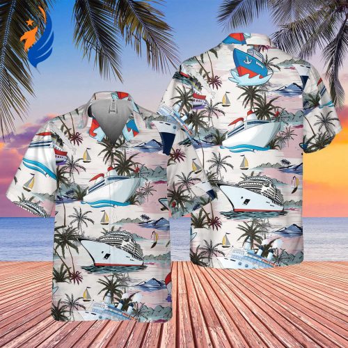 Cruise Hawaiian Shirt Collection: Matching World Cruise Mickey & Friends Tropical Summer