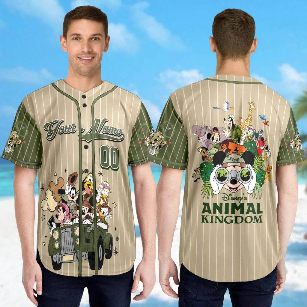 Leopard Hakuna Matata Jersey: Custom Animal Kingdom Baseball Shirt for Magical Mickey Mouse and Friends Family Trip Leopard Hakuna Matata Jersey: Custom Animal Kingdom Baseball Shirt for Magical Mickey Mouse and Friends Family Trip