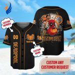 Custom Deadpool Halloween Baseball Jersey – Superhero Party Shirt for Horror Family Trip with Deadpool Mickey Mouse Ears – Shop Now! Custom Deadpool Halloween Baseball Jersey – Superhero Party Shirt for Horror Family Trip with Deadpool Mickey Mouse Ears – Shop Now!