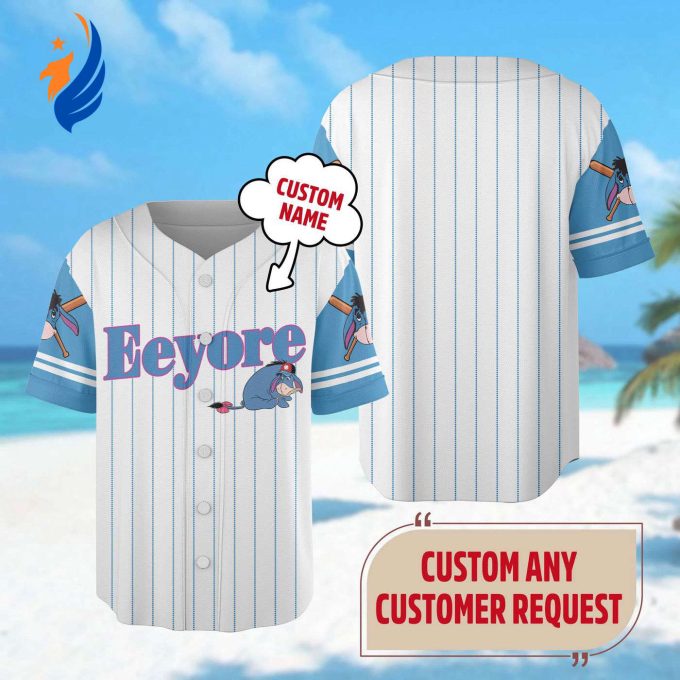 Custom Eeyore Baseball Jersey – Perfect Winnie The Pooh Basketball Outfit for Baseball Lovers & Magic Kingdom Trip – Great Eeyore Kid Gift! Custom Eeyore Baseball Jersey – Perfect Winnie The Pooh Basketball Outfit for Baseball Lovers & Magic Kingdom Trip – Great Eeyore Kid Gift!