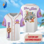 Custom Epcot Baseball Jersey – Mickey and Friends Cartoon Team Shirt for Magic Kingdom Minnie Donald Goofy