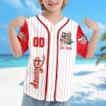 Custom Epcot Christmas Baseball Jersey – Mickey Mouse & Friends Xmas Party Shirt