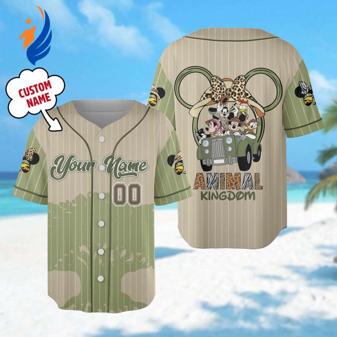 Unique Mickey and Friends Baseball Jerseys: Animal Kingdom & Magic Kingdom Team Outfits Unique Mickey and Friends Baseball Jerseys: Animal Kingdom & Magic Kingdom Team Outfits
