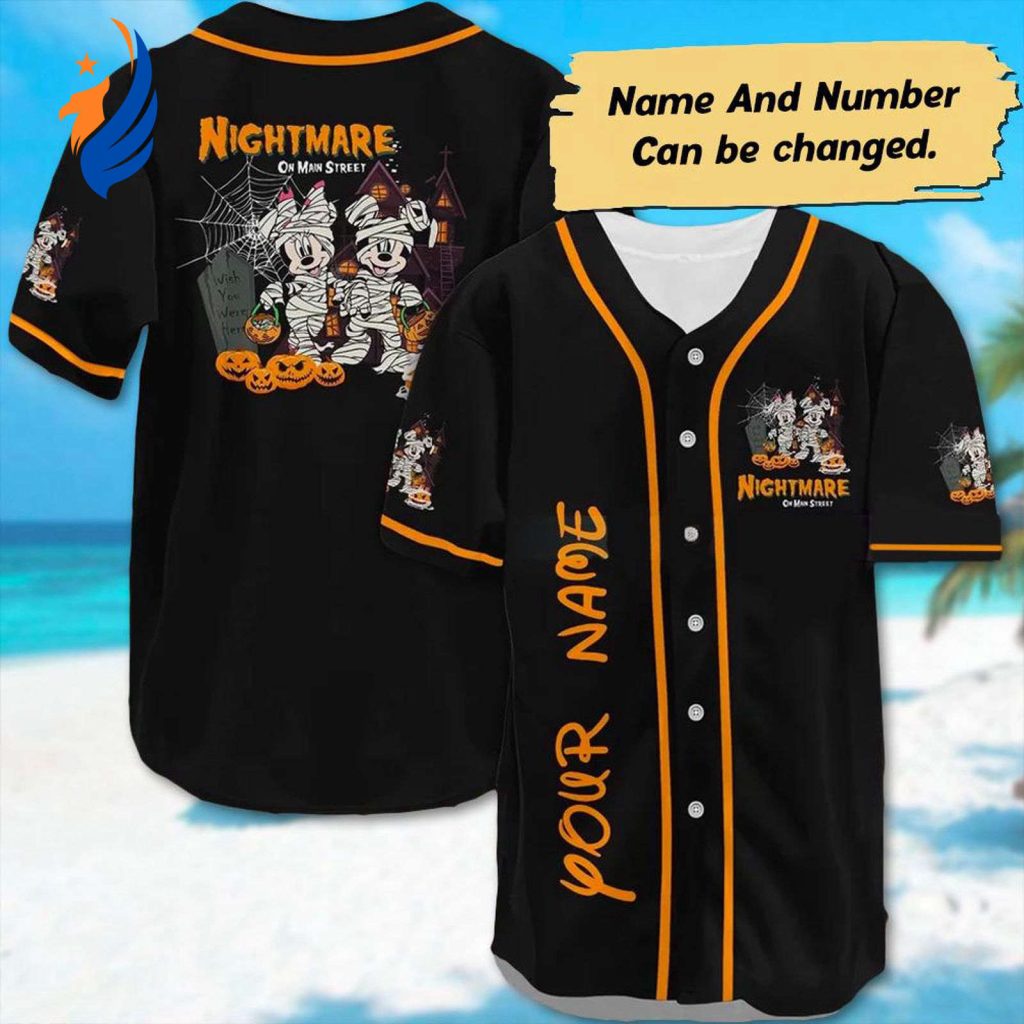 Custom Mickey Mouse Baseball Jersey – Minnie Halloween Team Gift Magic Kingdom Shirt Trick Or Treat Tee Custom Mickey Mouse Baseball Jersey – Minnie Halloween Team Gift Magic Kingdom Shirt Trick Or Treat Tee