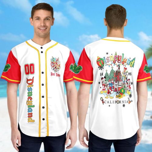 Custom Mickey Mouse Christmas Baseball Jersey – Mickey & Friends Team Minnie Mouse Xmas Party Shirt Magic Kingdom Custom Mickey Mouse Christmas Baseball Jersey – Mickey & Friends Team Minnie Mouse Xmas Party Shirt Magic Kingdom