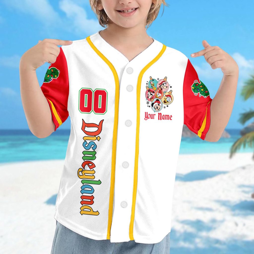Custom Mickey Mouse Christmas Baseball Jersey – Mickey & Friends Team Minnie Mouse Xmas Party Shirt Magic Kingdom Custom Mickey Mouse Christmas Baseball Jersey – Mickey & Friends Team Minnie Mouse Xmas Party Shirt Magic Kingdom