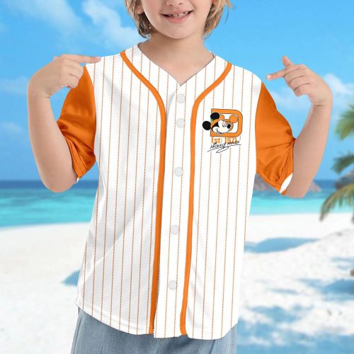 Spooky Season Custom Mickey Mouse Halloween Baseball Jersey – Perfect for Magic Kingdom & Halloween Jersey Team