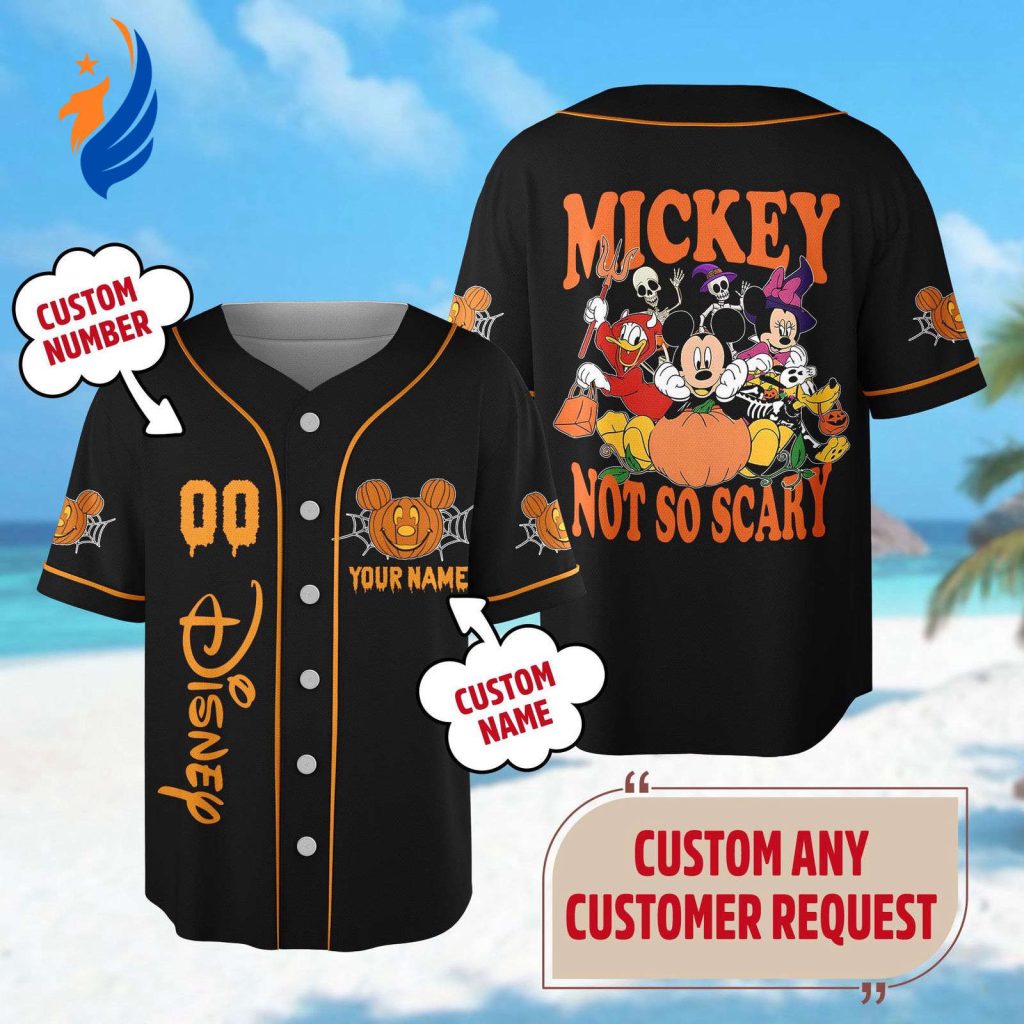 Spooky Custom Mickey Mouse Halloween Baseball Jersey – Minnie Goofy Donald Skeleton Shirt – Trick Or Treat Gift Spooky Custom Mickey Mouse Halloween Baseball Jersey – Minnie Goofy Donald Skeleton Shirt – Trick Or Treat Gift
