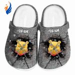 Custom Name Winnie The Pooh Cracked Ground Texture Clogs For Kids And Adults