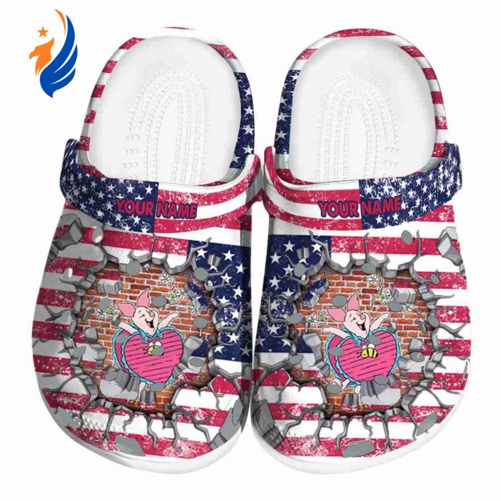 Custom Name Winnie The Pooh Piglet Freedom Splinter Clogs For Kids And Adults Custom Name Winnie The Pooh Piglet Freedom Splinter Clogs For Kids And Adults