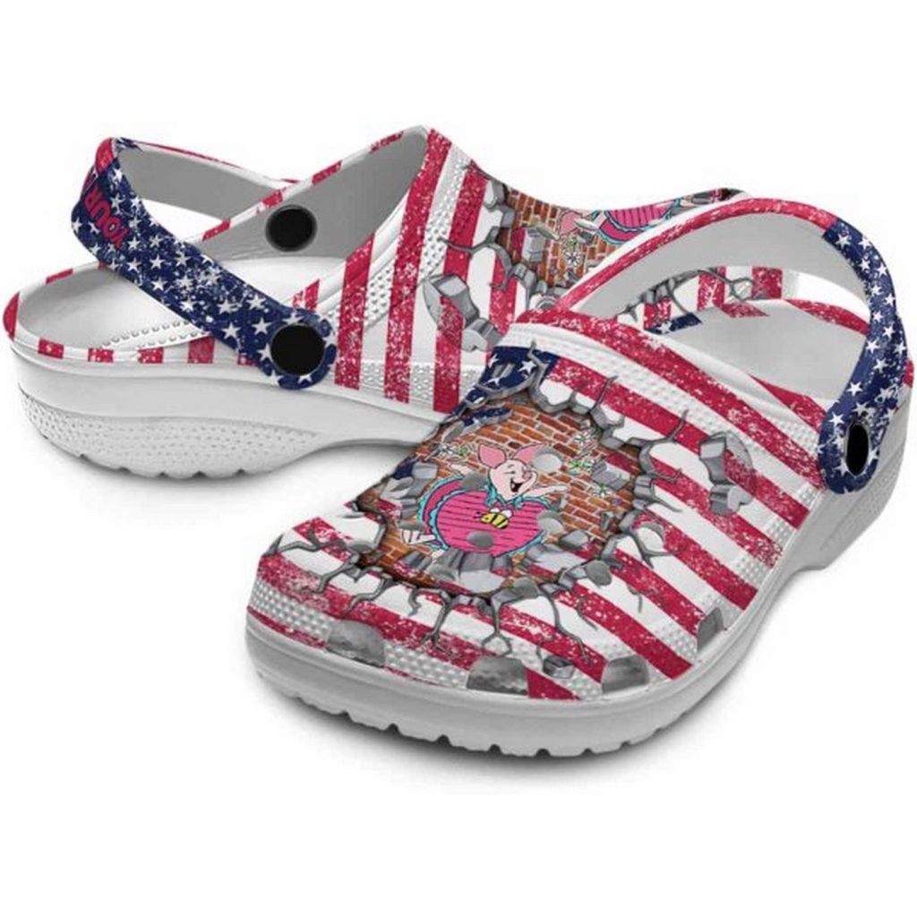 Custom Name Winnie The Pooh Piglet Freedom Splinter Clogs For Kids And Adults Custom Name Winnie The Pooh Piglet Freedom Splinter Clogs For Kids And Adults